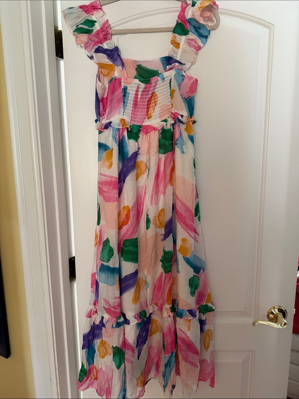 Multicolor Ruffle Strap Sundress - Picture 2 of 2